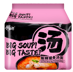 JINMAILANG Sour & Hot Pork Bone Soup Flavor Instant Noodles