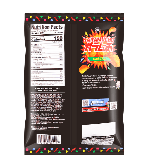 KOIKEYA KARAMUCHO FLAT TYPE HOT CHILI FLAVOR