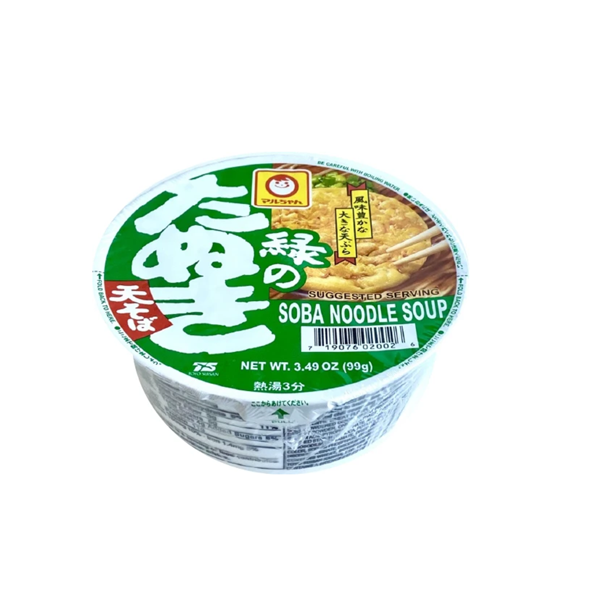 NOODLE INST CUP SOBA MIDORI NO TANUKI R.