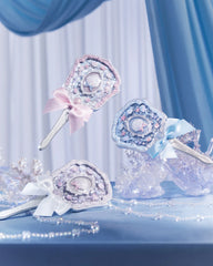 Shell's Jewel Hand Mirror Pearly White