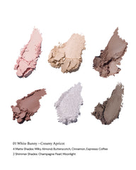 Flower Knows Bunny Garden 6-Color Makeup Palette 01 White Bunny