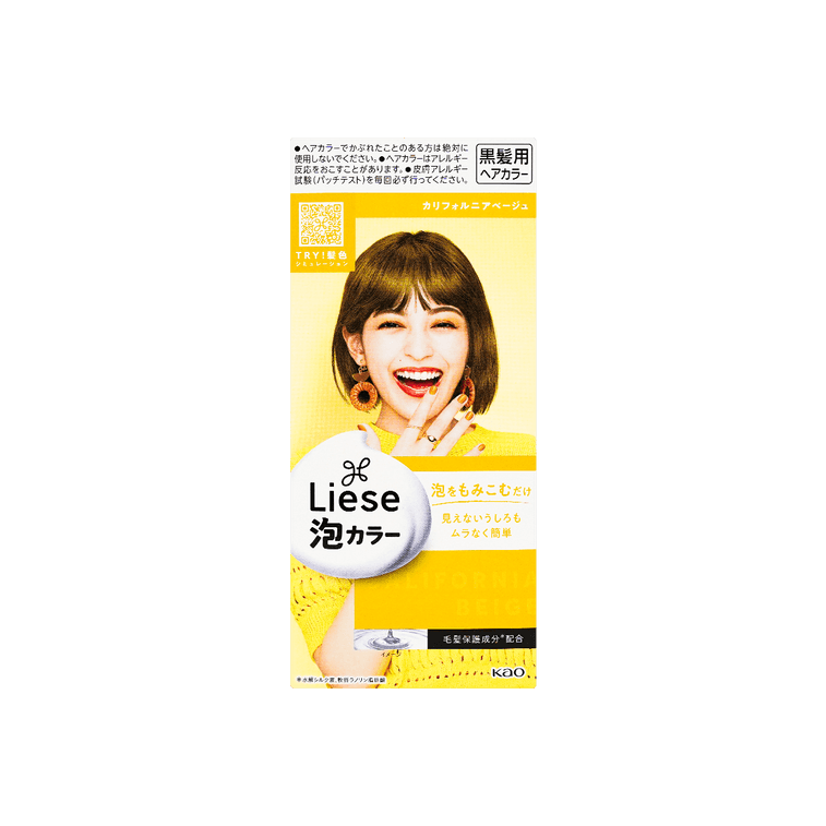Kao LIESE PRETTIA Bubble Hair Dye  California Beige