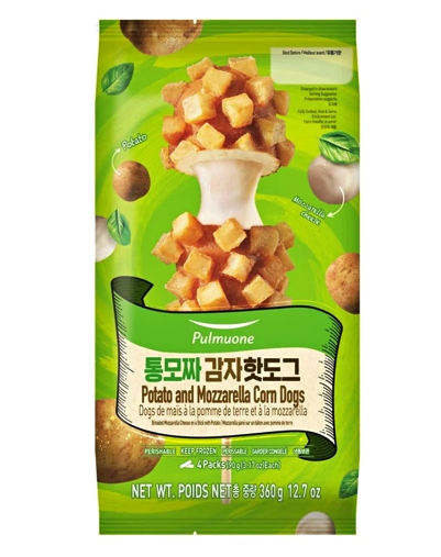 Pulmuone Potato and Mozzarella Corn Dogs