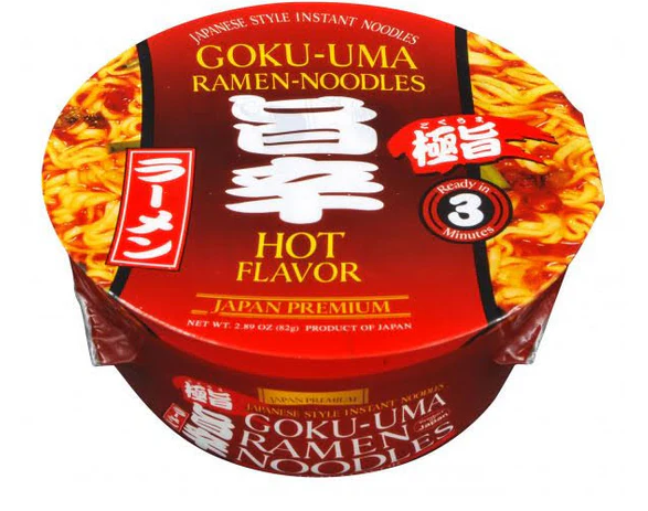 Shirakiku Goku-Uma Ramen Bowl: Spicy Hot
