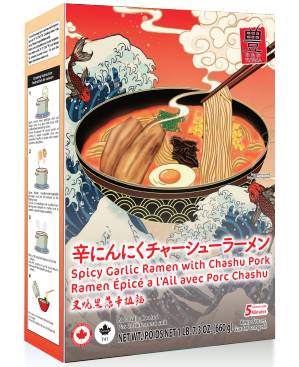 YUTAKA RAMEN-SPICY GARLIC W/CHASHU PORK