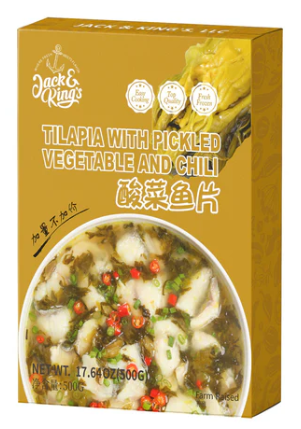 Tilapia slices with pickled Veg & Chilli