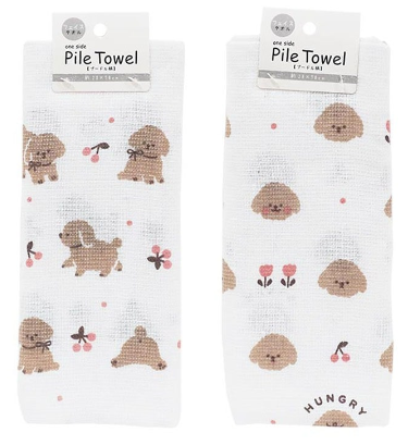 Single-sided pile face towel poodle