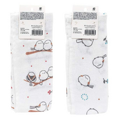 Single-sided pile face towel long-tailed tit