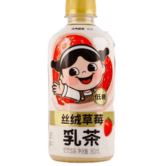 Genki FOREST Classic Milk Tea Strawberry Flavor,low calorie, 12.17 fl oz