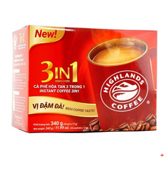 HIGH LANDS Boxed Instant Coffee 3-in-1,12 oz