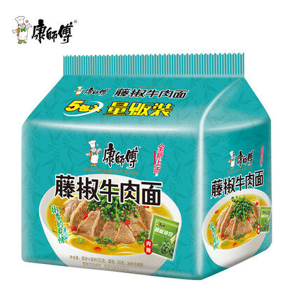 MASTER KONG Master Kang's Instant Noodles With 97g * 5 Bags Of Instant Noodles And Boiled Lamian Noodles