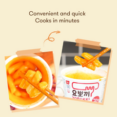 YOPOKKI (SWEET & SPICY TOPOKKI) (CUP) RICE CAKE 140G