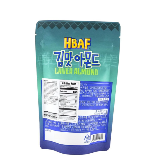 HBAF ALMOND AND SEAWEED SNACK