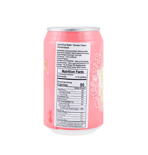 OCEAN BOMB Sailor Moon Sparkling Water - Pomelo Flavor, 11.15fl oz