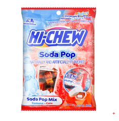HI-CHEW Ramune Soda & Cola - Japanese Soft Jelly Gummy Candy, 2.82oz