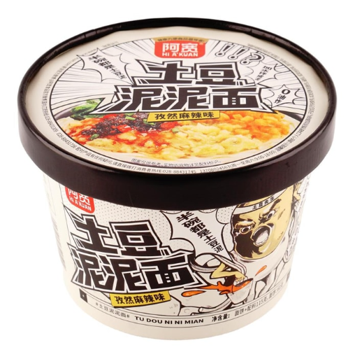 BAIJIA Mashed Potato Noodles, Cumin Spicy Flavor 3.7 oz