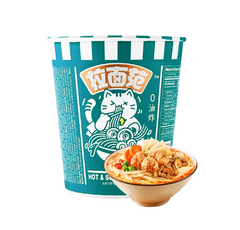 JINMAILANG The Ramen Way Fan's Hot & Sour Pork Bone Noodles - Tonkotsu Soup, 3.24oz