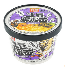 BAIJIA A-Kuan Mashed Potato with Noodles Pickled Vegetable Flavor,4.16 oz