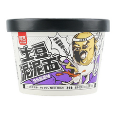 BAIJIA A-Kuan Mashed Potato with Noodles Pickled Vegetable Flavor,4.16 oz