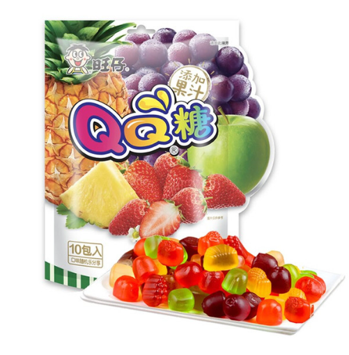 WANT WANT QQ Juicy Fruit Gummy Assortment - 10 Packs, 7.05oz