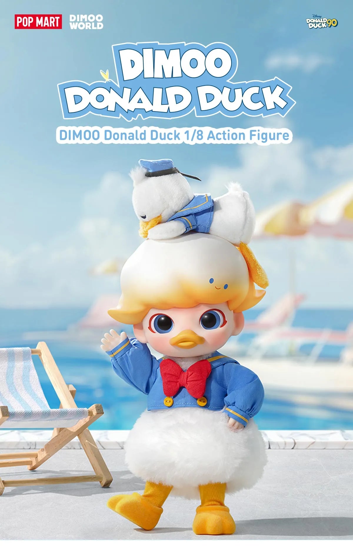Pop Mart DIMOO Donald Duck 1/8 Action Figure