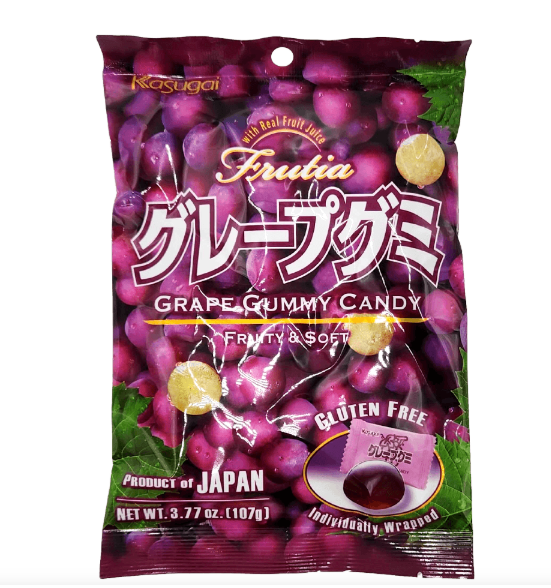 Kasugai Frutia Grape Gummy 107g