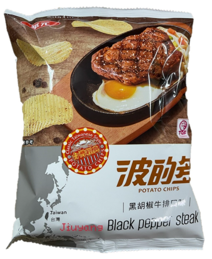 H.Y. POTATO CHIPS BLACK PEPPER STEAK FLAVOR