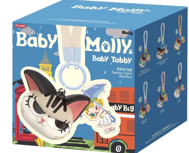 Pop Mart Baby Molly & Baby Tabby Series Pinch Pendant 【SINGEL BLINDBOX】