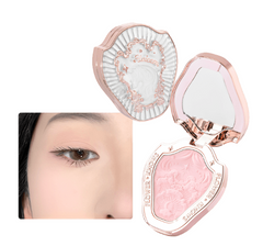 Flower Knows Unicorn Series 3D Blush & Highlight - Matte Frost Pearl - Cream White Pink 5g #01 - Beauty Secret for Nasolabial Folds