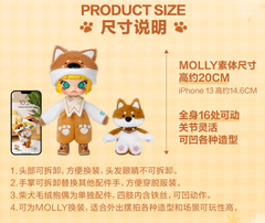 Pop mart Molly hugging 1/8 action Figure