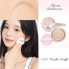 FLORTTE Ballet Veil Purity Cushion Foundation-02# Vanilla souffle