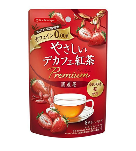 GREEN TEA BOUTIQUE MILD DECAFF PREMIUM STRAWBERRY TEA BAG 12g