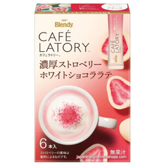 AGF Blendy Cafe Latory Stick Rich Strawberry White Chocolat Latte