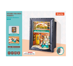 Rolife Old Times Bookstore 3D Wooden Puzzle DP004