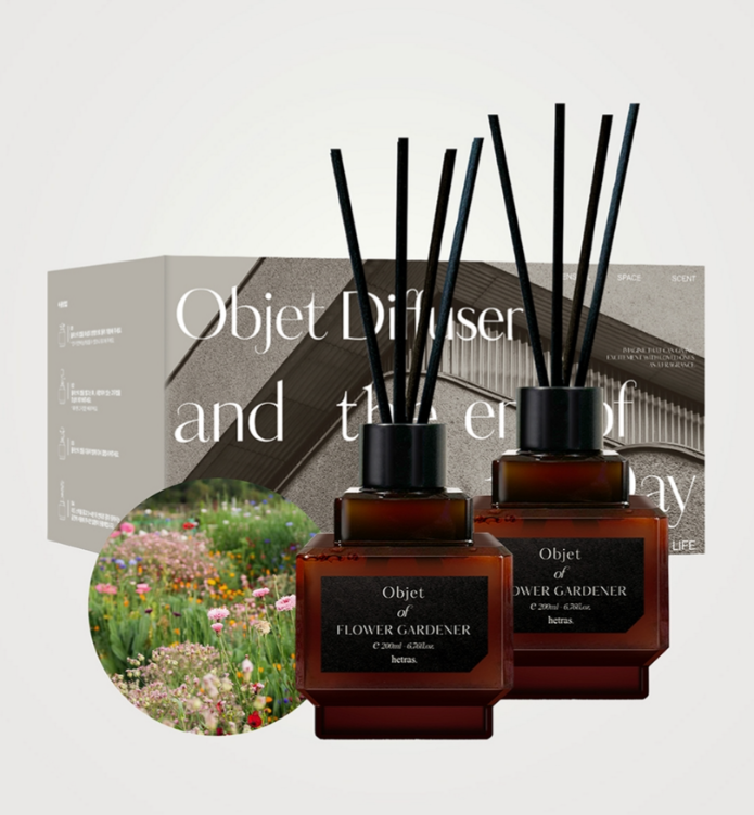 HETRAS Objet Diffuser 2Pack Set Flower Gardener