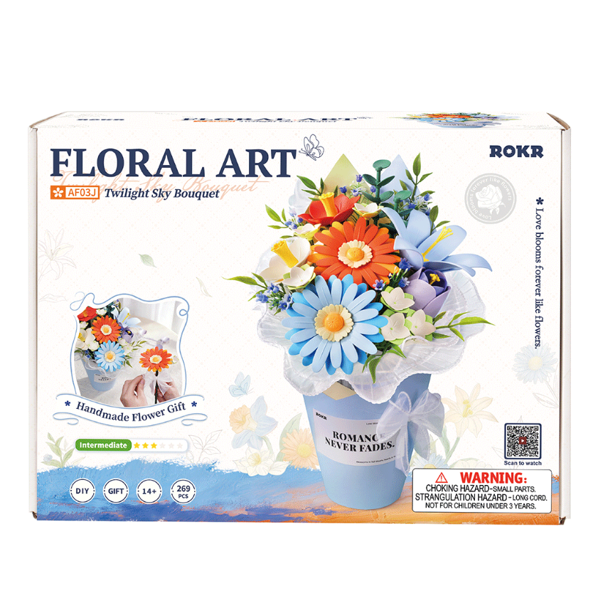 ROKR FLORAL ART Twilight Sky Bouquet AF03J