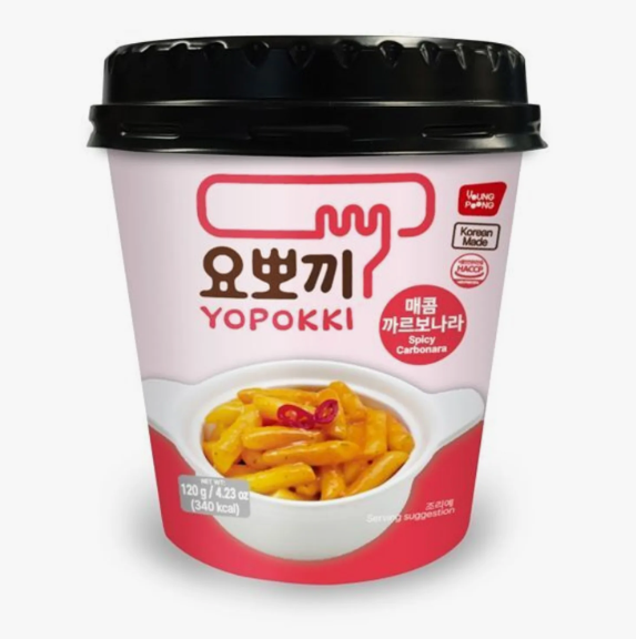 YOPOKKI SPICY CARBONARA TOPOKKI (CUP)