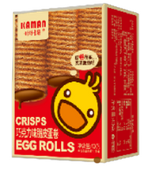 KAMAN CRISPS EGG ROLL CHOCO FLAVOR (BOX) 40g
