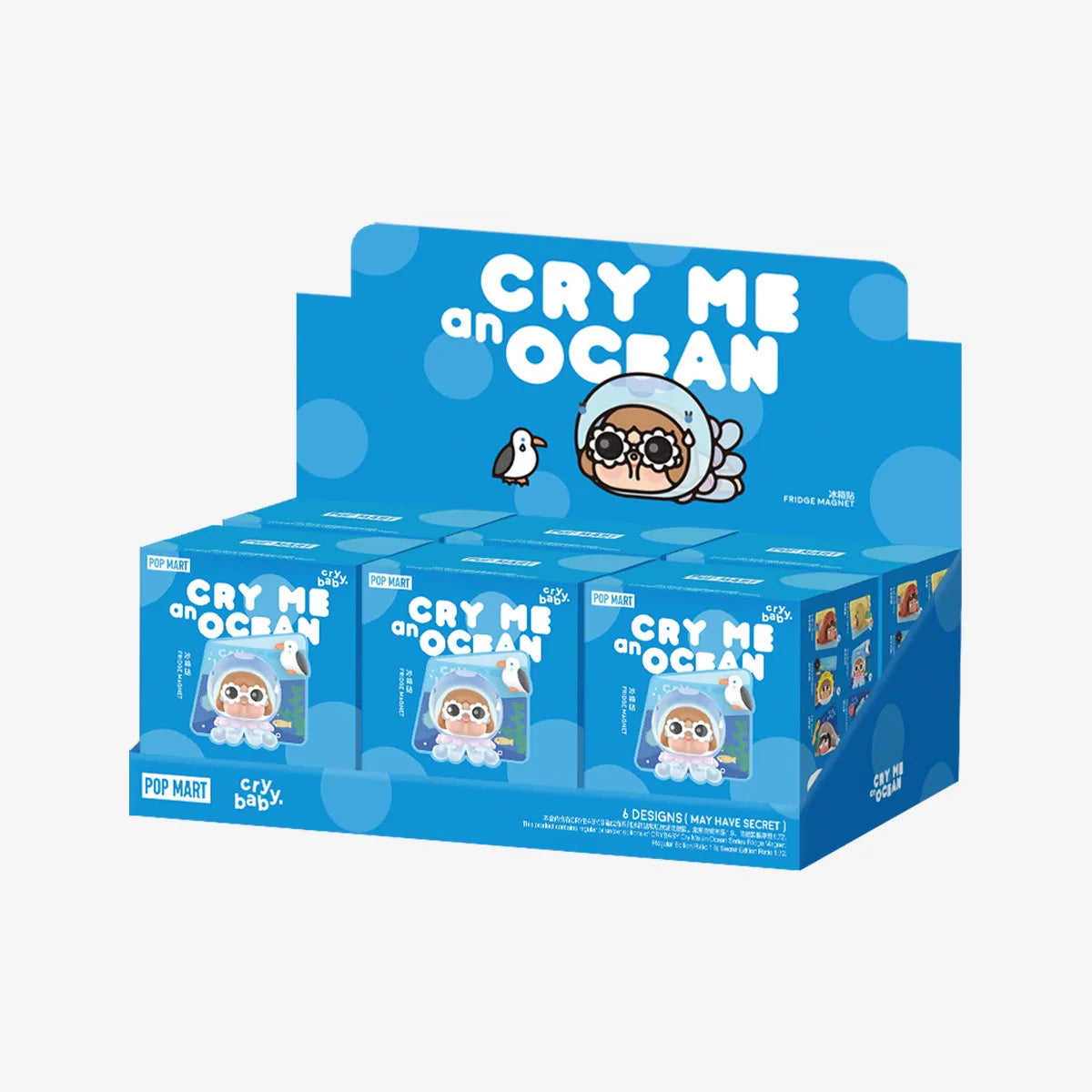 POP MART CRYBABY Cry Me An Ocean Fridge Magnet Series Blind Box