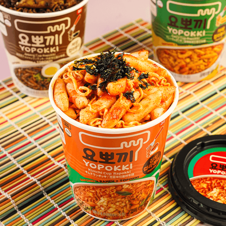 YOPOKKI(KIMCHI RAPOKKI -CUP) RICE CAKE145g