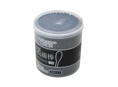 Plastic shaft black cotton swab 200P