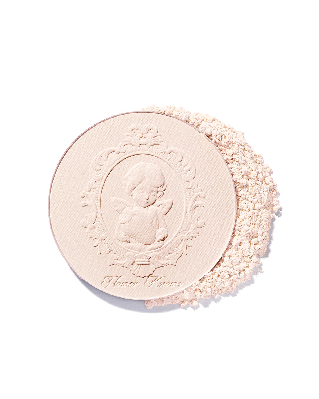 FLOWER KNOWS Strawberry Cupid Pressed Powder Color – 02 Ivory Beige