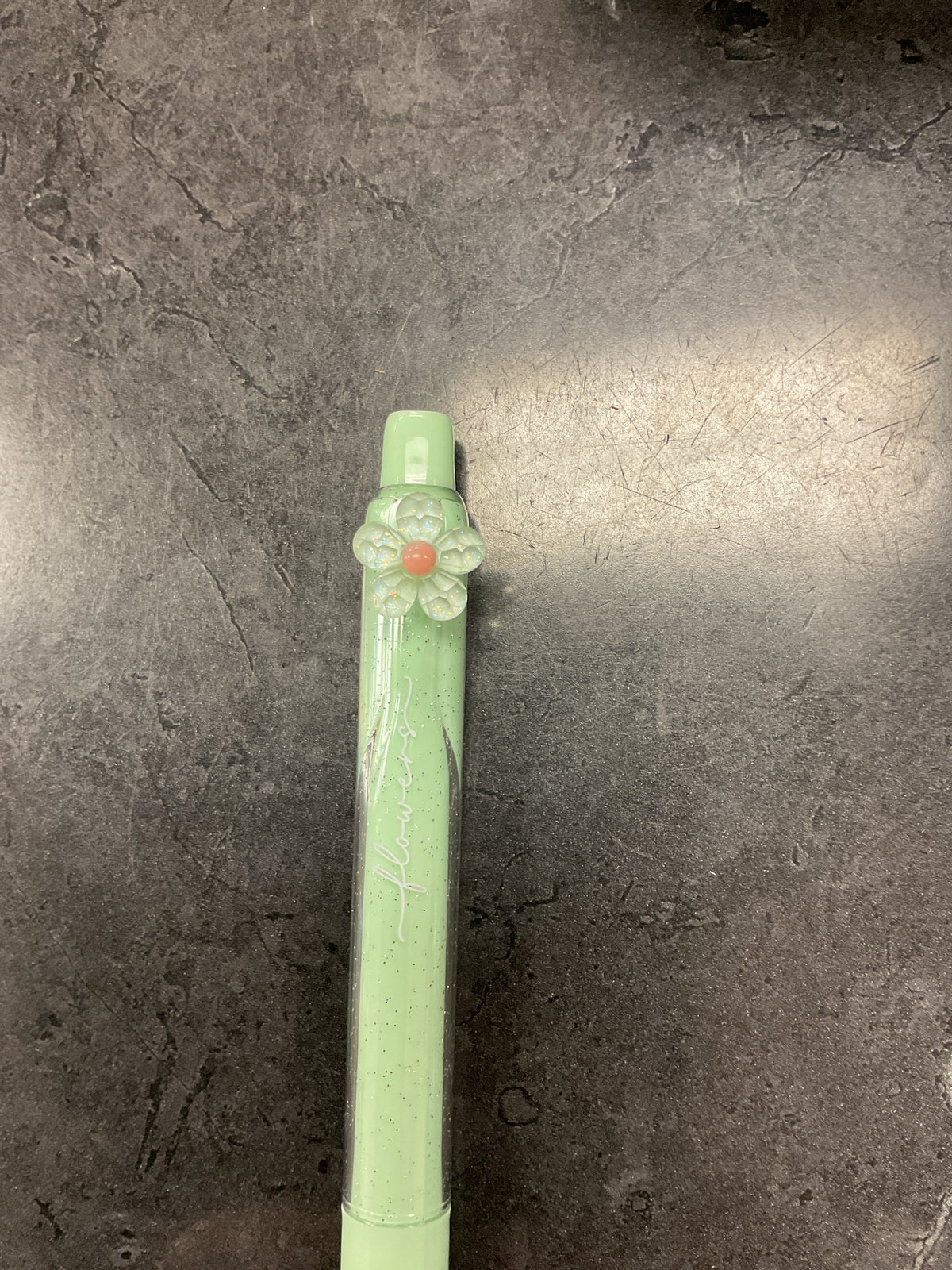 Floral scented highlighter green