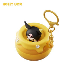 Sanrio Characters Squishy Can Keychain - Kuromi