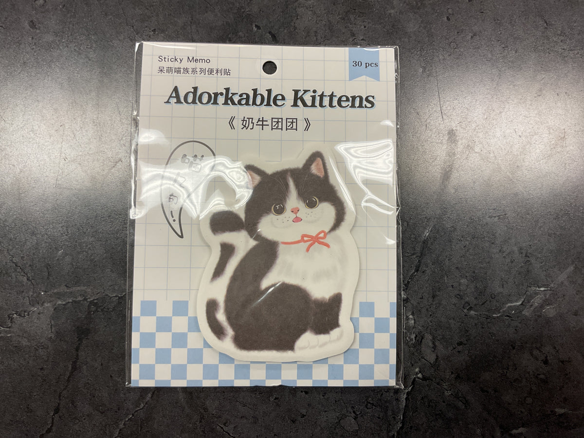 Adorkable kittens sticky memo