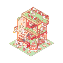Cake House Sticker