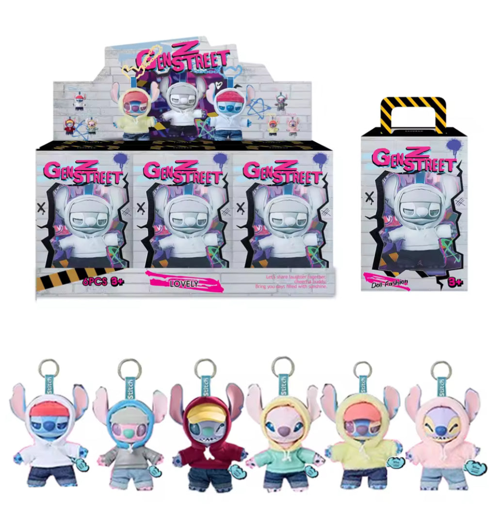 NEW blind box Stitch Gen Z Street Series Blind Box Vinyl Plush Desktop