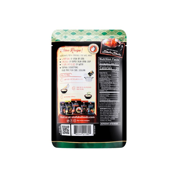 OTAFUKU KOMBU DASHI UDON SOUP KELP BROTH 180ML