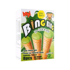 HAPI BING BING CONE SNACK GRN TEA