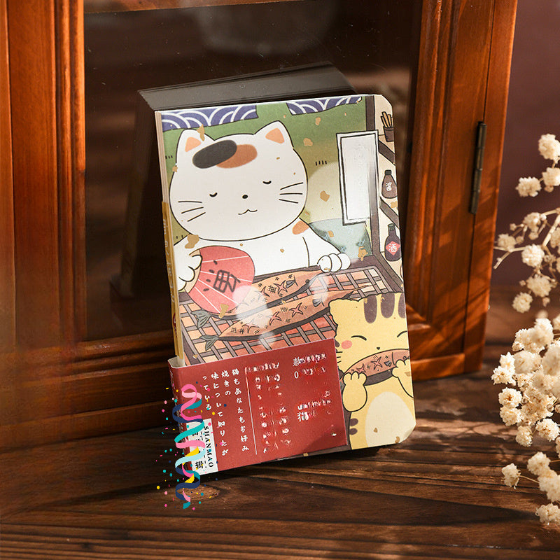 Cute Cat Diary Hand Drawn Illustrations Pocket Notes Notebook
